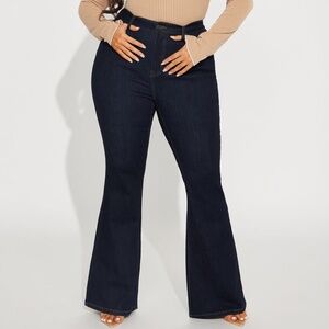 Milana Sculpting Stretch Flare Jeans - Dark Wash